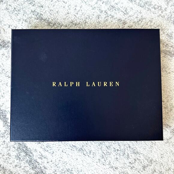 Ralph Lauren Medium Empty Gift Box Navy Blue - Picture 1 of 7